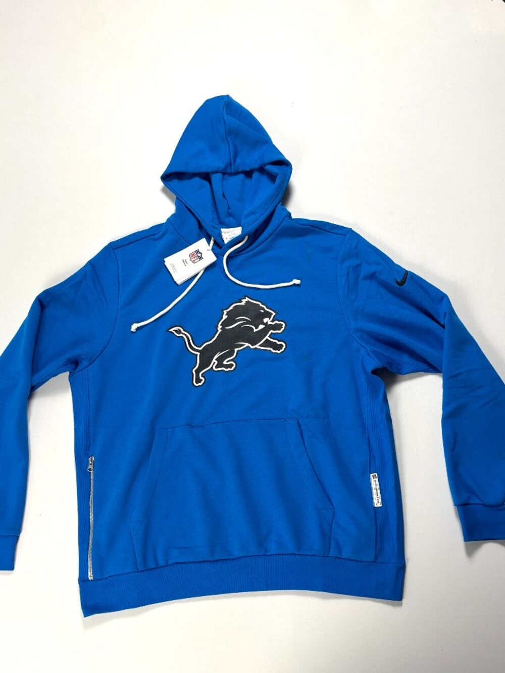 Detroit Lions Nike Mens Sideline Dri Fit Hoodie Blue Sz XL IF3701 NWT New